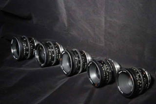 ARRIFLEX SUPER 16 LENSES:9.5mm,12mm,16mm,25mm,50mm