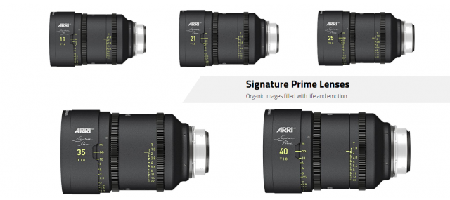 ARRI SIGNATURE PRIME lenses